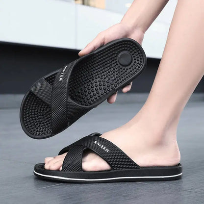 Slippers Men Summer Sandals Women Men Fashion Slippers Beach Sandals Slipper Anti-slip High Quality Casual Bedroom Shoes 39-48