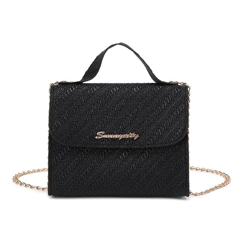 Leisure small square bag autumn and winter new women's bag wholesale simple handbag embossed chain bag cross-border bags