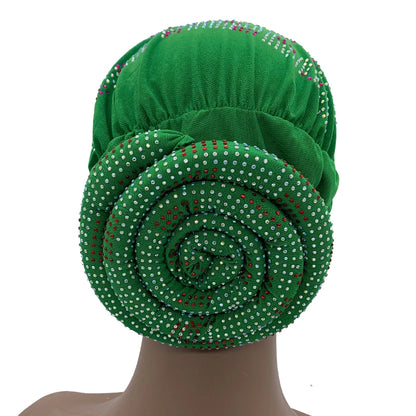 Summer Breathable Turban Cap for Women Muslim Under Scarf Cap African Lady Head Wraps Bonnet