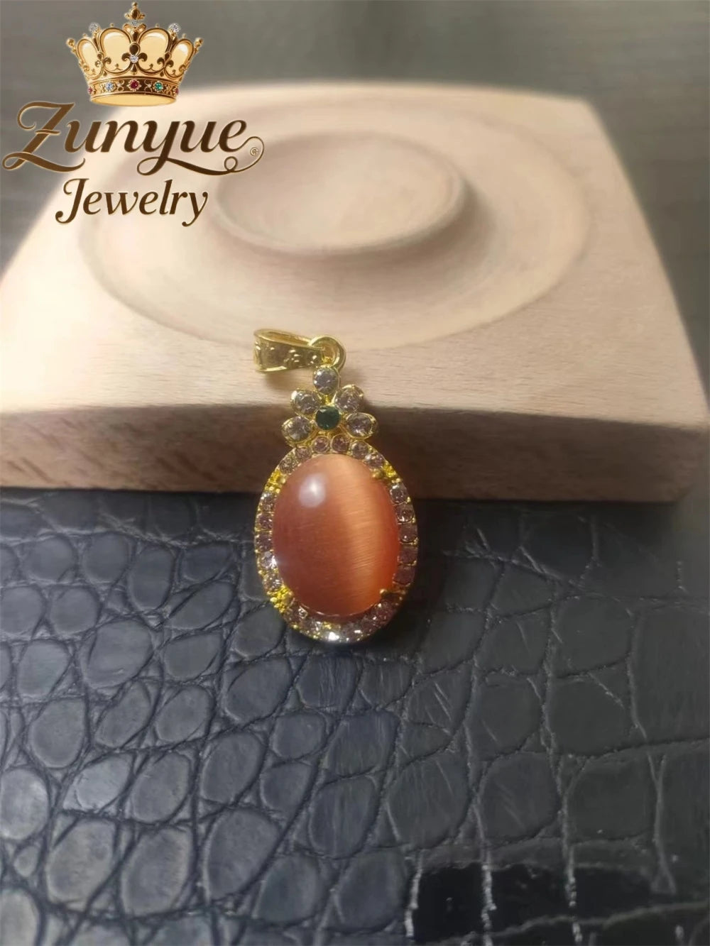 Natural Colorful Cat's Eye Stone Pendant Necklace Elegant Fashion Daily Wear Luxury Quality Fine Jewelry For Women Unisex Gift