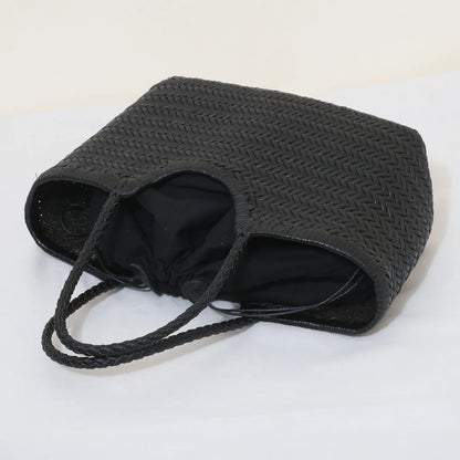 Handbags Women's Genuine Leather Shoulder Bag Weaving Casual Shopping Bag Vintage Big Tote Purse Cowhide Cross Hand Bags Lady