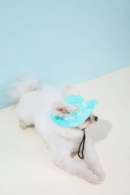 Pets Hat with Ear Holes Adjustable Baseball Cap for Medium Small Dogs Summer Dye Cats Sun Cap Pet Outdoor Hat Pet Supplies