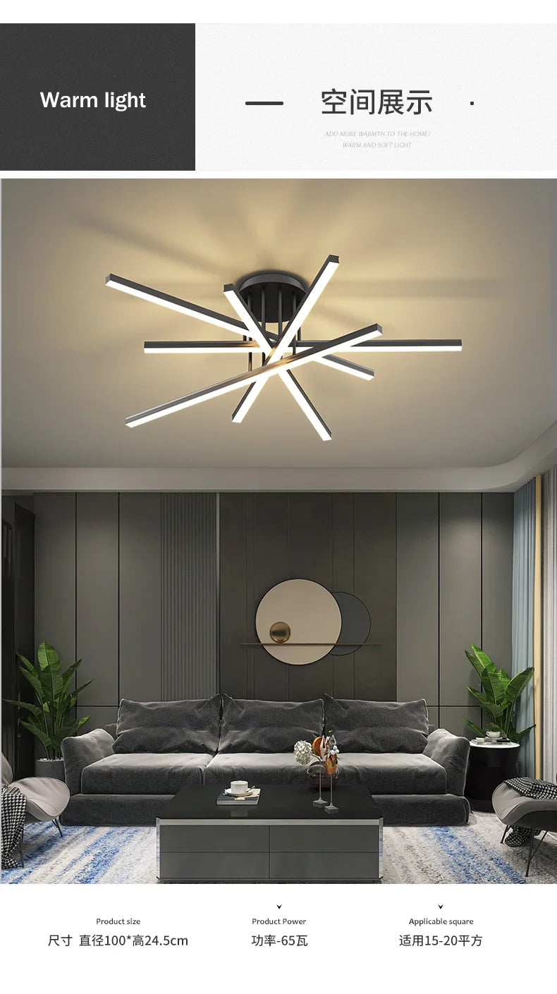 2023 new ceiling lamp Nordic modern LED lamp living room dining room bedroom lights ceiling chandelier