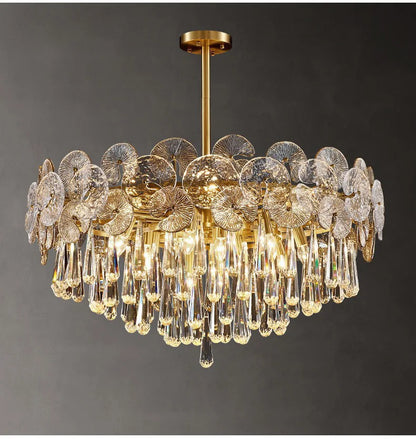 Modern Creative Ceiling Chandelier Luxury Crystal Pendant Light for Living Dining Room Bedroom Home Decor Luster Lamp Fixture