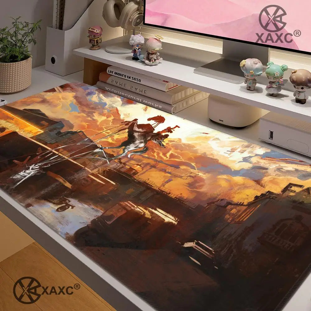 D-Disco E-Elysium Mouse Pad Large Gaming Mouse Pad Print Waterproof XXL Desk Mat For PC Laptop Non-Slip Desk Mat Carpet HYBXXC