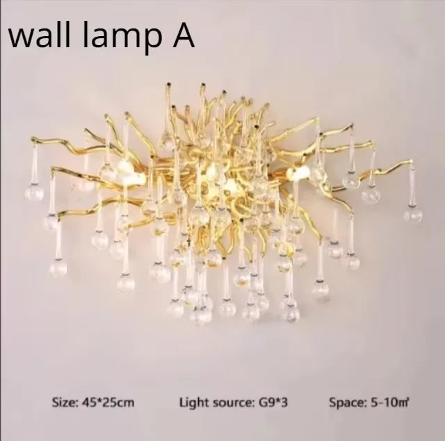 Rectangle Luxury Gold Crystal Chandelier For Dining Living Room Lobby Kitchen Table Modern Lurxy Gold Crystal Celling Chandelier