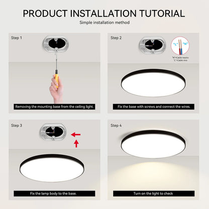 LED Ceiling Lamp 15W~50W Kitchen Light Fixture Bedroom Corridor Lustre Plat Led Lights Living Room Decor 220V Ceiling Chandelier