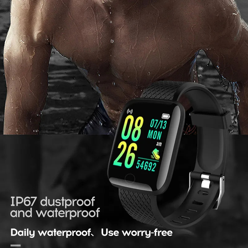 116plus Smart Watch Men Women Fitness Tracker Bracelet Sports Sleep Heart Rate Blood Pressure Monitor smartwatch For Ios Android