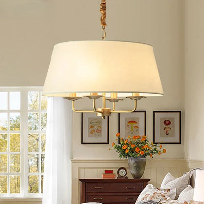 Modern Ceiling Chandeliers Stylish Simplicity Nordic Fabric Lampshade Living Room Dining Bedroom Home Decor Lightings Led Lights