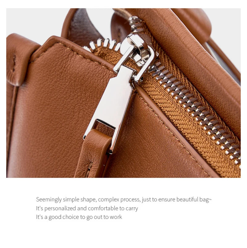 Genuine Leather Women Tote Bag 2025 New Large Capacity Women's Shoulder Bag Luxury Designer Cowhide Crossbody Bags 2522