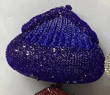 XIYUAN Crystal Evening Bag Purple Diamond Women Wedding Purse Lady Rhinestone Clutches Party Dinner Handbags Luxury Branded Bags