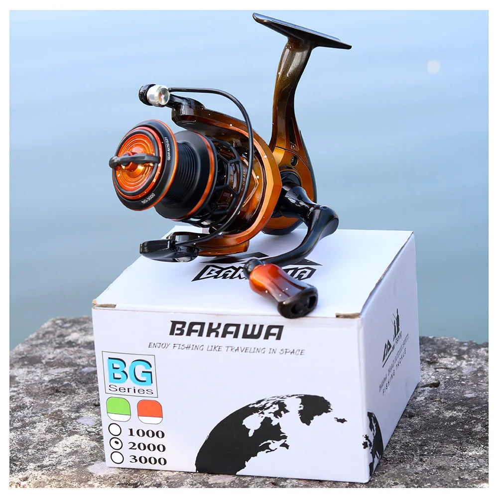 JOSBY Spinning Fishing Reel 1000 2000 3000 Series Metal line Cup Pesca 5.2:1 Gear Ratio Wheel Carp Freshwater Seawater Tackle