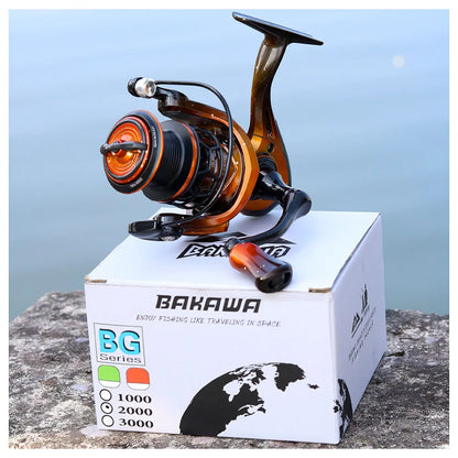 JOSBY Spinning Fishing Reel 1000 2000 3000 Series Metal line Cup Pesca 5.2:1 Gear Ratio Wheel Carp Freshwater Seawater Tackle