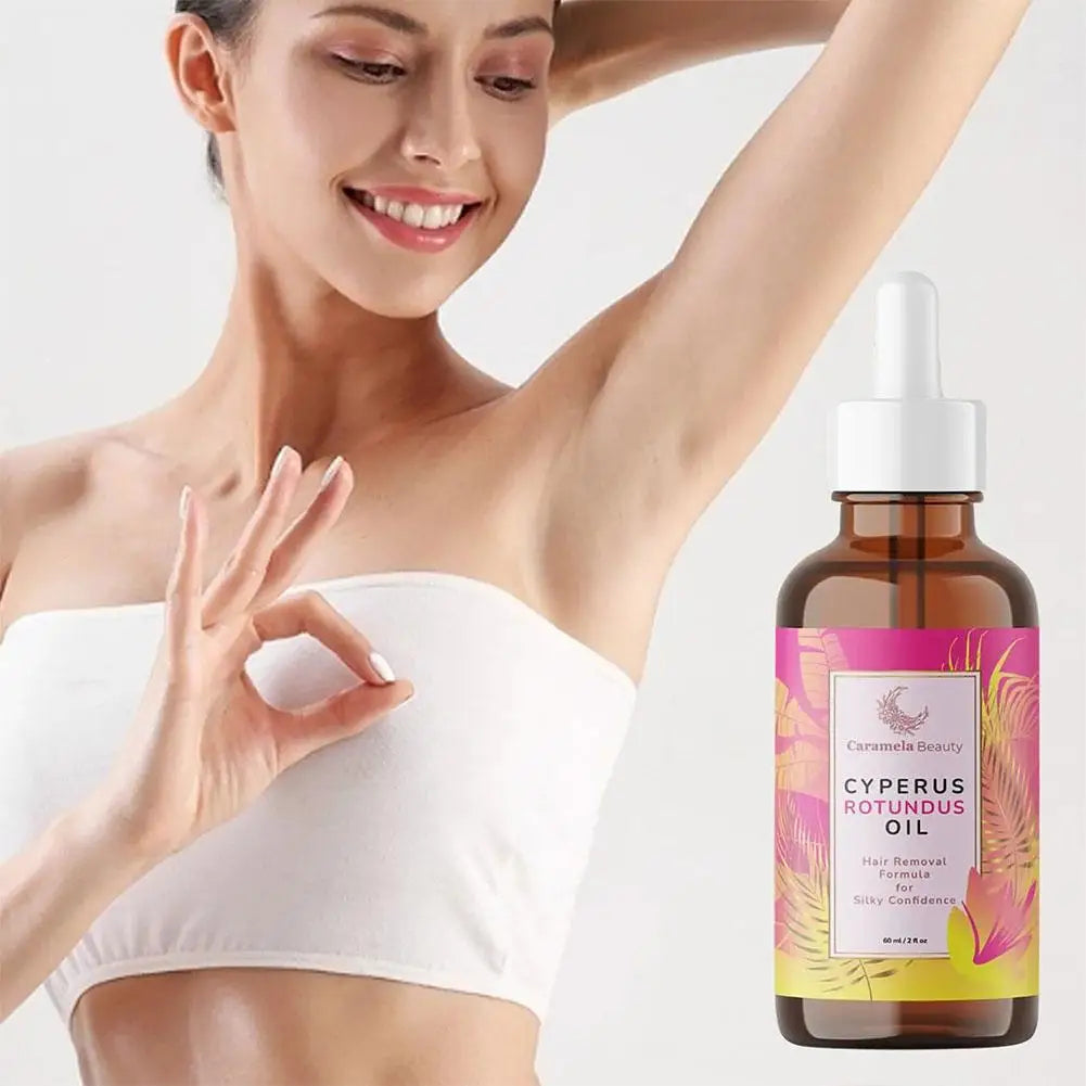 Caramela Beauty Oil for Hair Removal Soft Smooth Skin Care Deep Hydration Anti Hair Growth Inhibition After Shave Oil