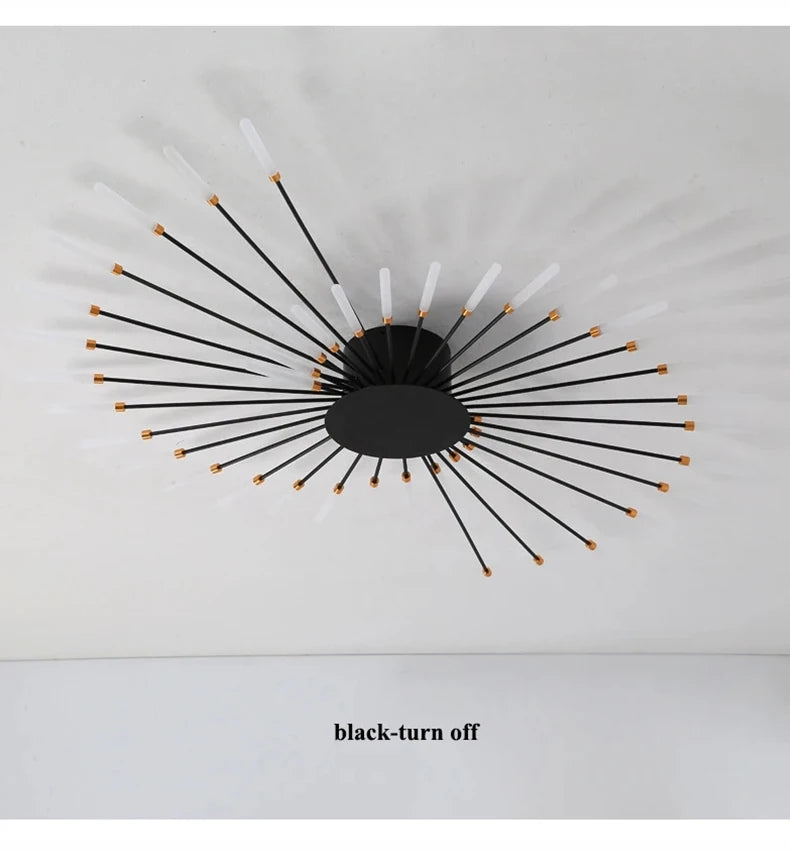 Modern Firework s Led Ceiling Lamp Creativity Living Dining Room Ceiling Chandelier Home Lighting Bedroom Light Luster Luminaire