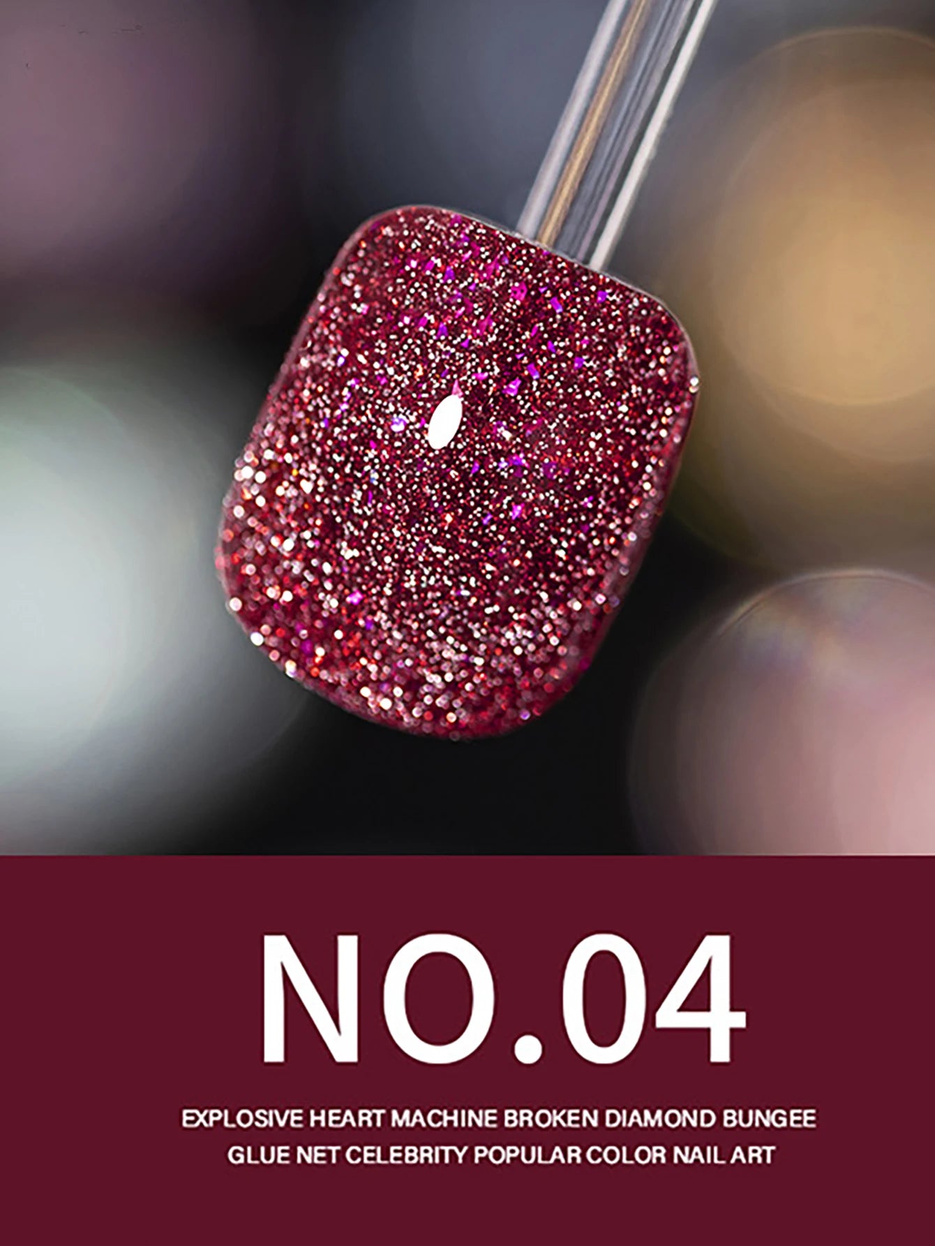 1-24pcs WS Romantic Purple Cat Eye Gel Nail Polish New Style Super Flash Versatile Whitening Purple Glass Bead Cat Nail Salon