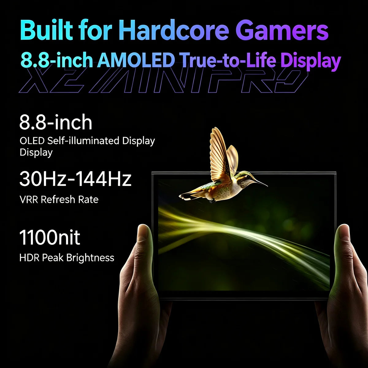 ONEXPLAYER X2 Mini Pro 3-in-1 Handheld Game Console AMD Ryzen AI Max+388 8.8 Inch Windows 11 Portable Gaming PC Tablet Laptop
