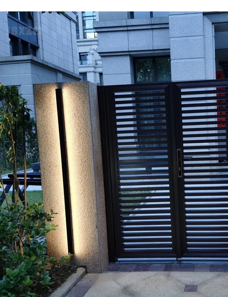 Waterproof LED Wall Light Minimalist LED Outdoor Wall Lamp Black Balcony Terrace Indoors Wall Decor IP65 Outside Garden Lights