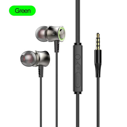New Wired Headphones HiFi Surround Earphone Type C 3.5mm With Wire Control HD Mic Wired Earbuds For Samsung Galaxy S26 S25 S24