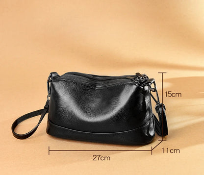 New Fashion Women Genuine Leather Handbags Women's bags Designer Female Shoulder Bags Luxury Brand Cowhide Ladies Messenger Bag