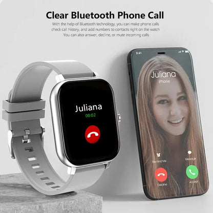 Lenovo 1.83 Waterproof Sport Smart Watch Fitness Tracker Wireless Call Health Monitor Clock Smartwatch for Men Women iOS Android