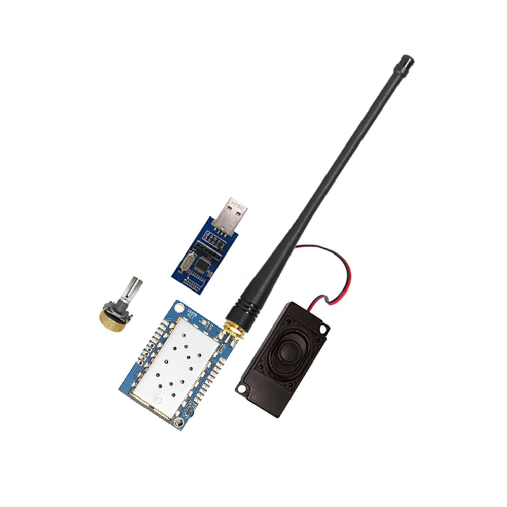 2 Sets/Pack 5 km Distance 1 W UHF Transmitter and Receiver Walkie Talkie Module SA828-U 400 MHz-480 MHz