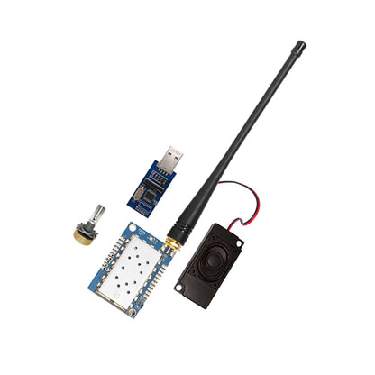 2 Sets/Pack 5 km Distance 1 W UHF Transmitter and Receiver Walkie Talkie Module SA828-U 400 MHz-480 MHz
