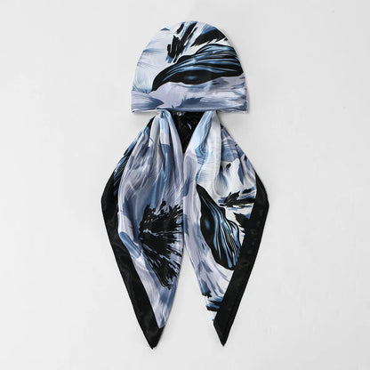 New Muslim Satin Silk Instant Hijabs Scarf Printed Turban Thick Hijab Cap Night Cap Women Ramadan Elastic Satin Hair Bonnet Eid
