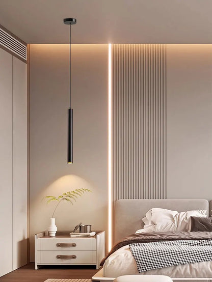 Nordic LED Cord Pendant Lighting for Kitchen Bedside Adjustable Line Suspended Hanging Lamps Chandelier Lights for Restaurant