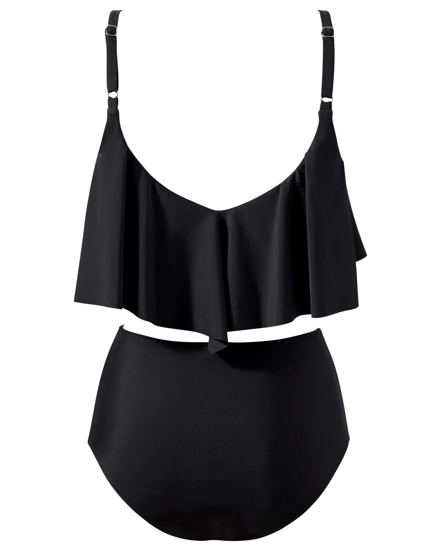 Women Ruffled Tankini Bikini Set Padded Top Swimming Suits High Waist Beachwear Swimsuits Swimwear 2XL Size Bikini Set 2026 New