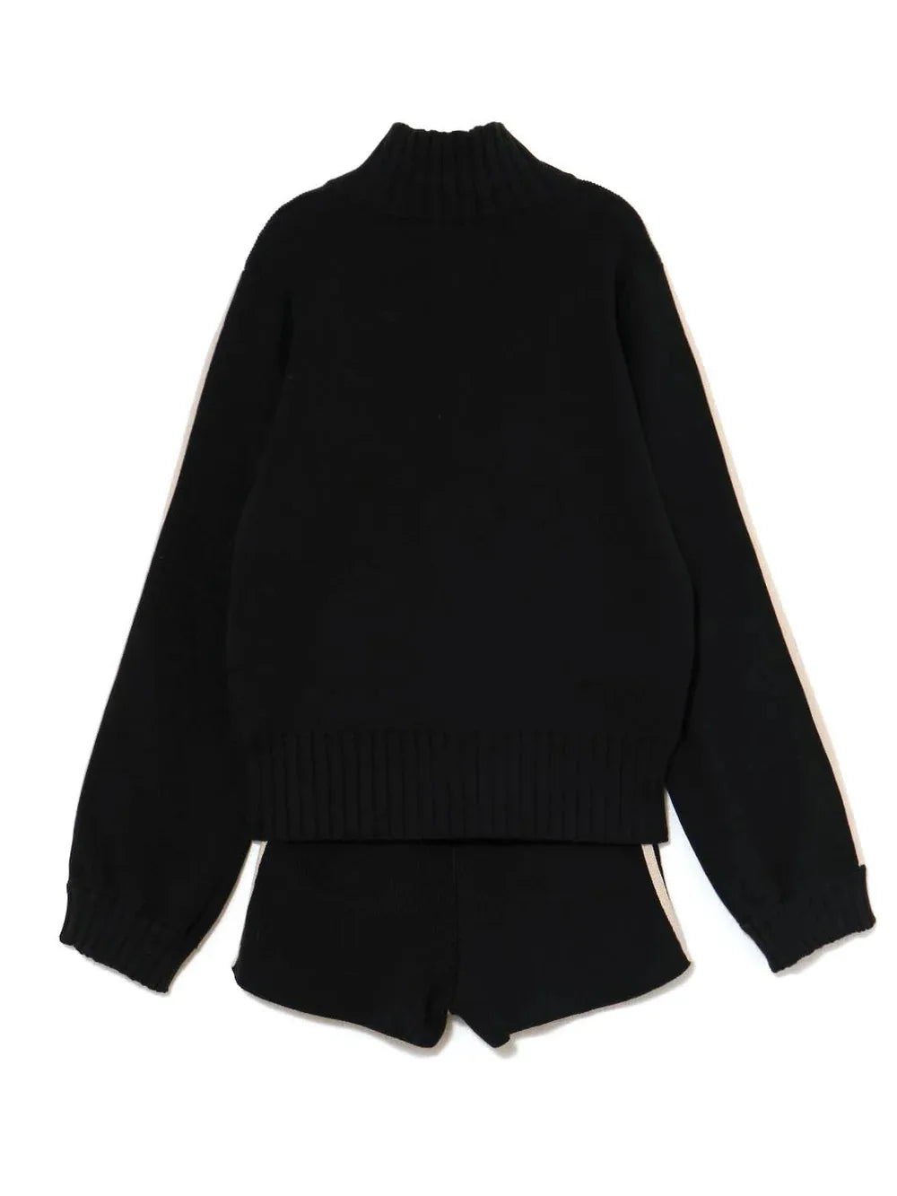 Japanese Spring Autumn 3-piece Set Sweet Striped Zipper Cardigan Tube Top High Waist Shorts Set Y2K Street Style Casual Wear