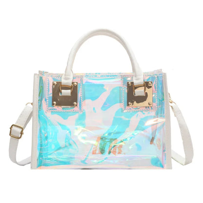 Fashionable Plastic Dazzling Colors Casual Crossbody Bags for Women Ladies Luxury Designer Tote Handbags Travel Shoulder Bag Sac