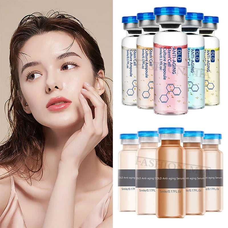 5ml Hyaluronic Acid Peptide Facial Serum BB Cream Glow Ampoule Kit Niacinamide Moisturizing Hydration Skin Rejuvenation Beauty