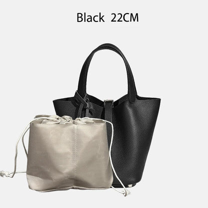 Women Bags Handbags Bucket Bag 18/22 Big Small Fashion Tote Bag Genuine Leather Luxury Quality Designers Lady Hand Bags