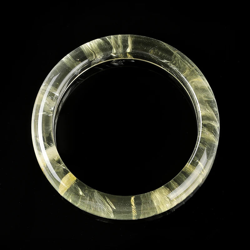 7A Natural Lemon Citrine Bangle Bracelet for Women Healing Crystal Jewelry for Wealth High Quality Luxury Jewelry Gift