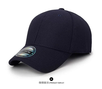 Back Closed Baseball Caps Full Closure Snapback Hats Hip Hop Hat for Men Women58-60cm Dad Hats Cap Kids Adults