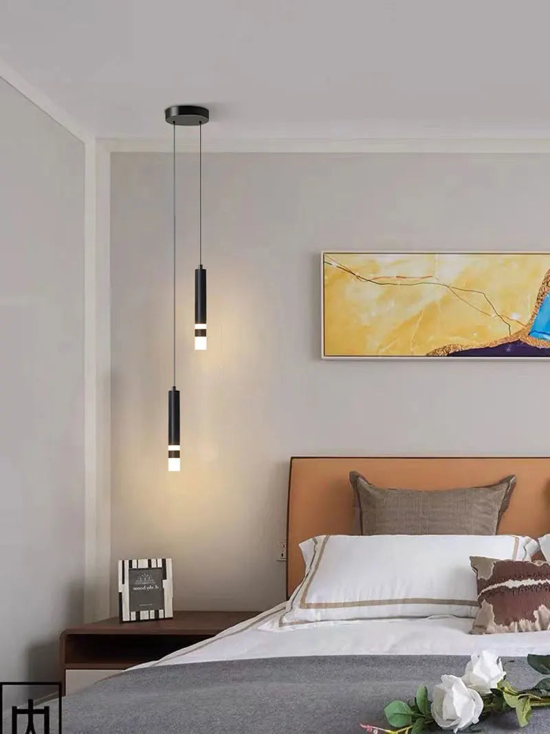 Interior Pendant Lights for Bedroom Adjustable Suspended Hanging Lamps Nordic Chandelier Lighting Fixtures for Kitchen Bedroom