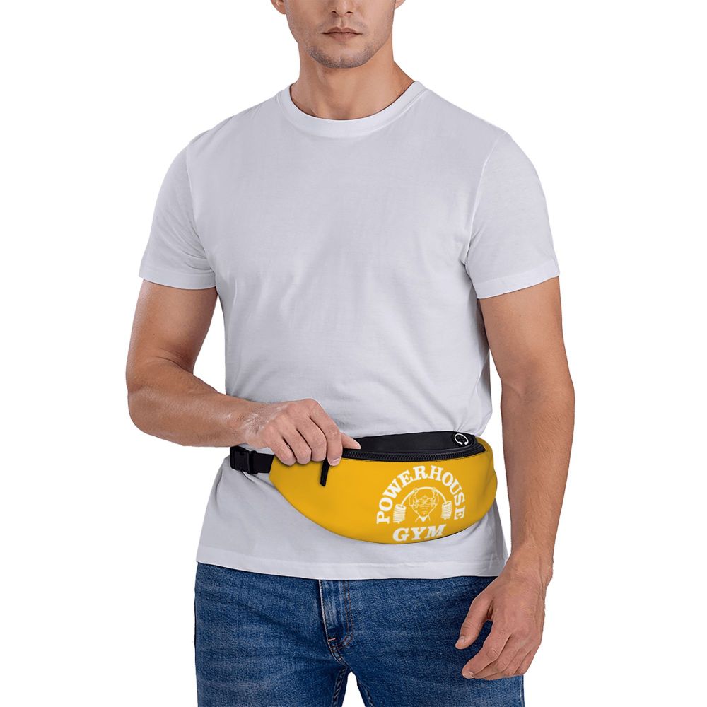 Powerhouse Gym Fanny Bag Custom Bodybuilders Fitness Crossbody Waist Pack Men Women Cycling Camping Phone Money Pouch
