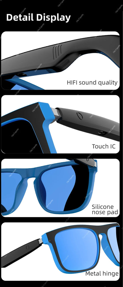 2026 Smart Audio Glasses Touch Open Listening Design Lightweight Ultra Clear Sound Quality Bluetooth Call Waterproof Glasses New