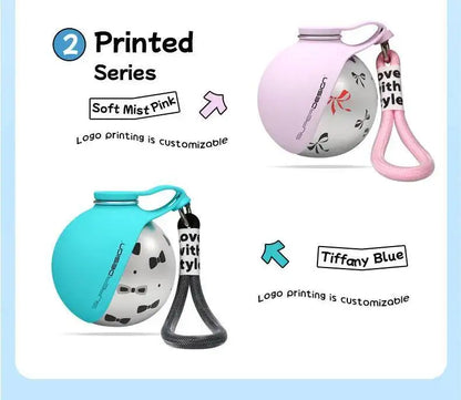 Stainless Steel Water Bottle Outdoor Dog Walking Folding Portable Water Cup With Lanyard Hook LeakProof Dog Water Drink Bottle