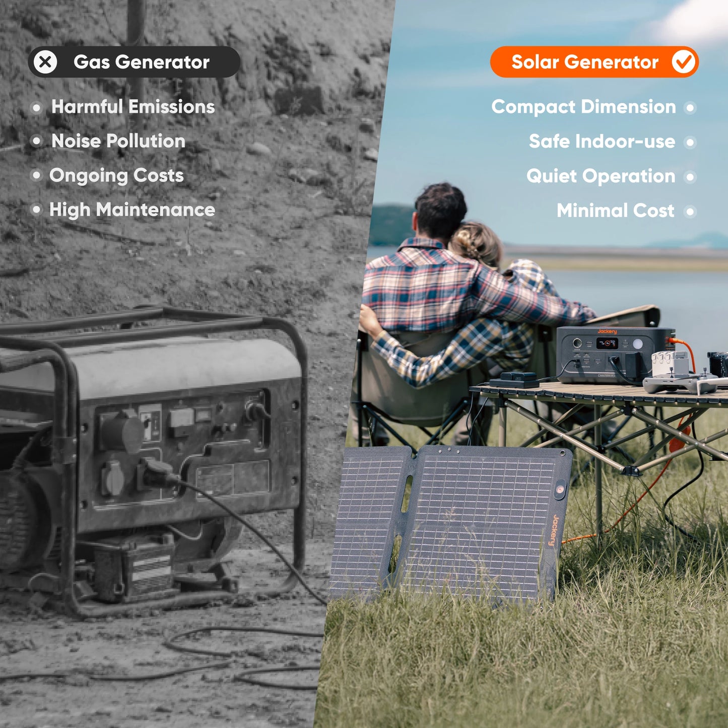 Jackery Portable Power Station Explorer 500 v2 New with 5m Extension Cord, 510Wh, Solar Generator for Outdoors Camping, Travel