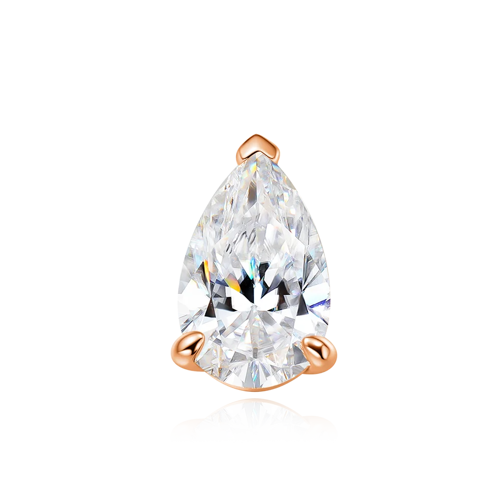 Serenity 3ct 5ct Pear Cut Moissanite Necklace for Women S925 Sterling Silver Chain Jewelry Sparkling Water Drop Pendant Necklace