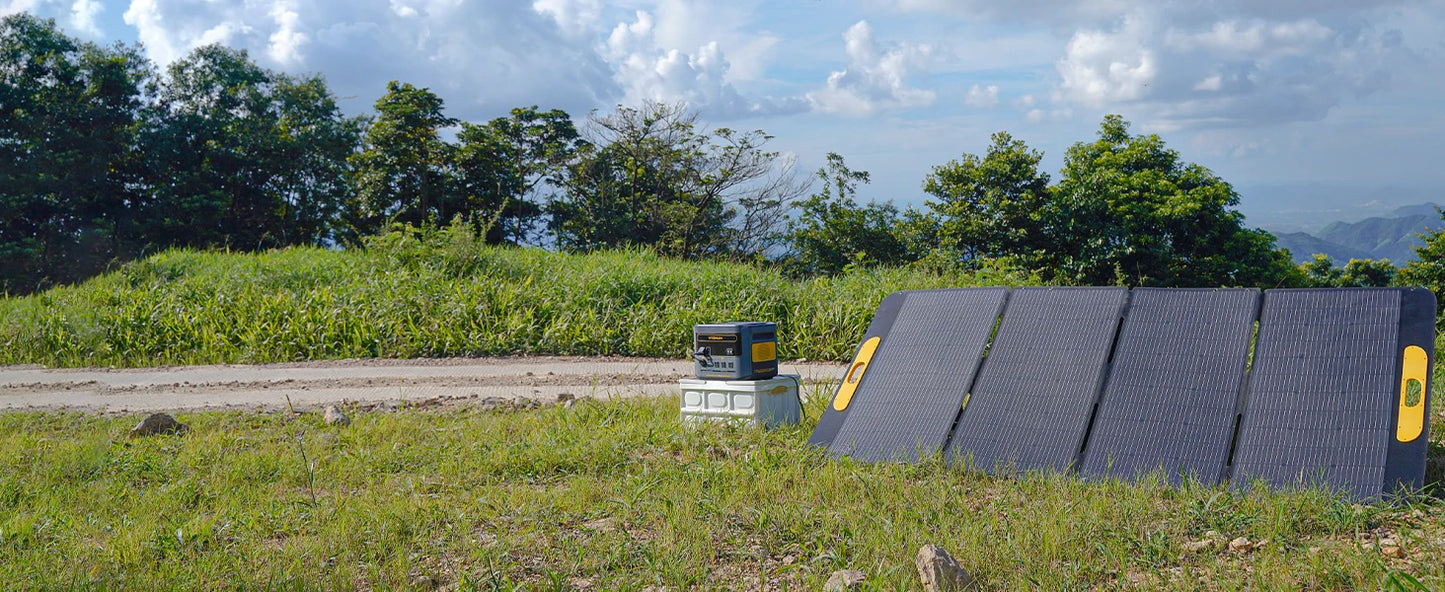 VTOMAN VS400W Foldable Solar Panel 40.32V High Efficiency Portable Solar Charger for Outdoor Power Station