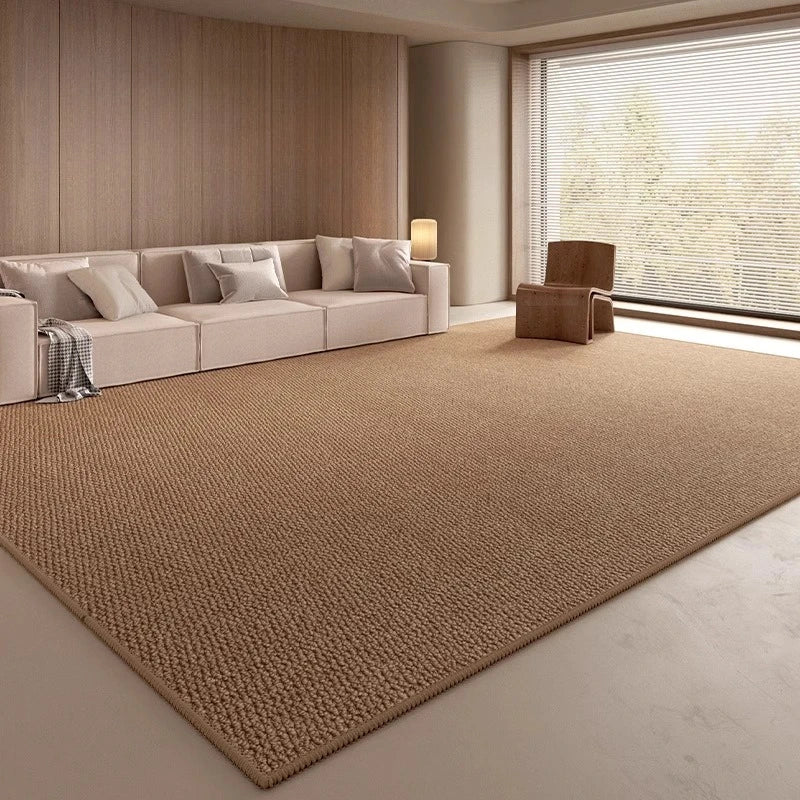 Solid Tone Faux Sisal Rug for Living Room Decoration Home Large Area Fluffy Non-slip Rugs Bedroom Dining Room Soft Mats Custom