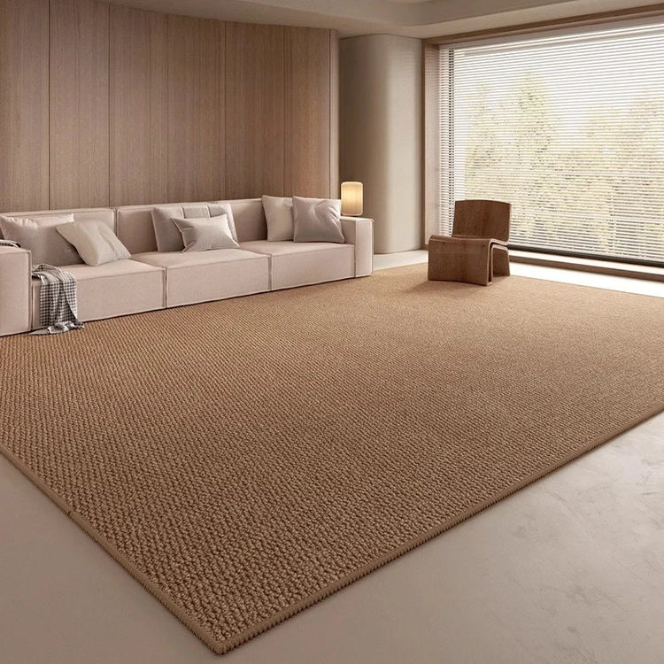 Solid Tone Faux Sisal Rug for Living Room Decoration Home Large Area Fluffy Non-slip Rugs Bedroom Dining Room Soft Mats Custom