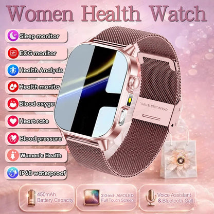 New Precise Health Care Smart Watch ECG+HRV Uric Acid Blood Lipids Emotional Perception Bluetooth Call Smartwatchs For Men Women