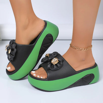 2025 Women Slippers EVA Soft Sole Summer Casual Women Platform Sandals Fashion Non-Slip Beach Slippers Luxury Slides Women