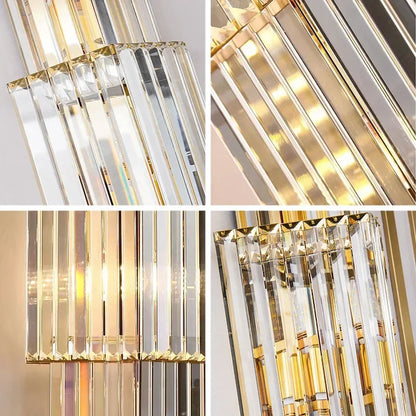 Luxury Hotel Lobby Large Big Crystal Wall Lamp for Club Hall Villa Living Room Bedroom Office Banquet Indoor Lighting Fixtures