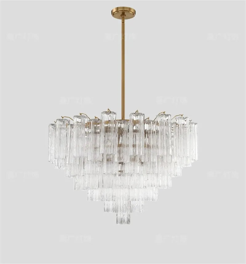 French Style Artistic Chandelier Medieval Colored Glass Retro Lighting for Living Room Dining Room Bedroom Villa Staircase Home