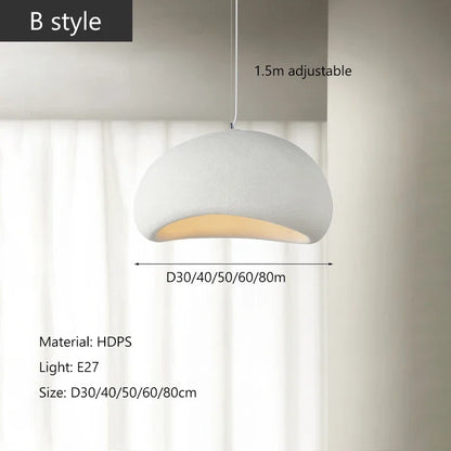 Nordic Minimalist Wabi-Sabi E27 LED Pendant Lights Modern Ceiling Chandelier For Dining Room Bedroom Bar Loft Home Hanging Lamp